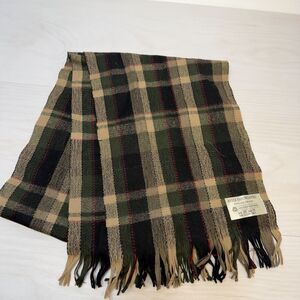 AVOCA HANDWEAVERS Ireland‎ Pure 100% Wool Plaid Scarf Wrap